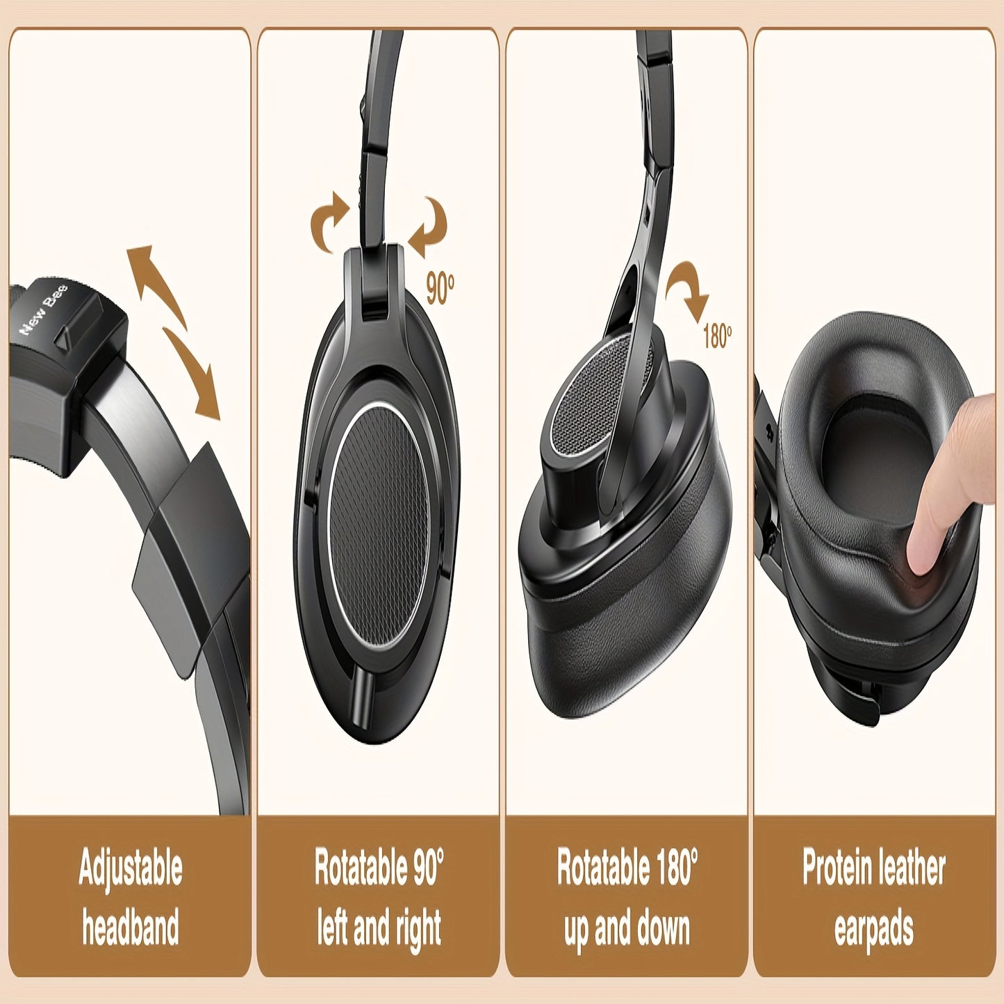 Casque de Studio Professionnel Filaire, 6.35mm pour Enregistrement et quotidien – vue détaillée 10