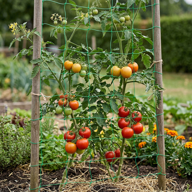 Garden Net for Climbing Plants 1.2×20M Support for Growing Cucumbers, Beans And Climbing Flowers, Durable Net with 15 × 17 Cm Mesh Ensuring Stable Plant Guidance in Vertical And Better Access to Light, Net for Cucumbers, Net for Tomatoes, Elastic Construc