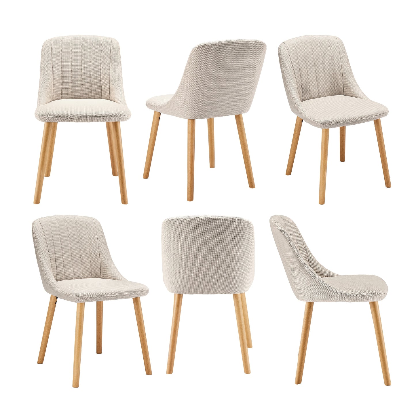 Chaises de salle à manger modernes au design qui s'intègre parfaitement à divers styles d'intérieur, adaptées au salon, à la cuisine et à la chambre - Lot de 2 / Lot de 4 / Lot de 6