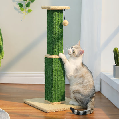 Griffoir pour chat PAWZ Road Large, 80 cm de haut, pour chats adultes d'intérieur, griffoir ultime avec sisal tissé, grande base et balle suspendue amovible