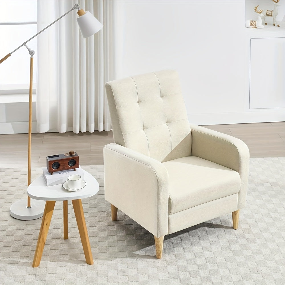 1pc Fauteuil de loisirs, Siège confortable avec accoudoirs, Fauteuil moderne, Peut être utilisé comme fauteuil TV de salon, Fauteuil de repos de bureau, Fauteuil de réception, Fauteuil de loisirs de chambre à coucher