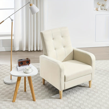 1pc Fauteuil de loisirs, Siège confortable avec accoudoirs, Fauteuil moderne, Peut être utilisé comme fauteuil TV de salon, Fauteuil de repos de bureau, Fauteuil de réception, Fauteuil de loisirs de chambre à coucher