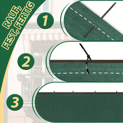 Filet de Protection BayernLive - Clôture d'Intimité, Filet -Vent Durable, Écran d'Ombre pour Clôtures - Résistant aux UV, Tissu -Vent et Protection Solaire pour Terrains de Sport, Jardins, Courts de Tennis, Clôtures Extérieures