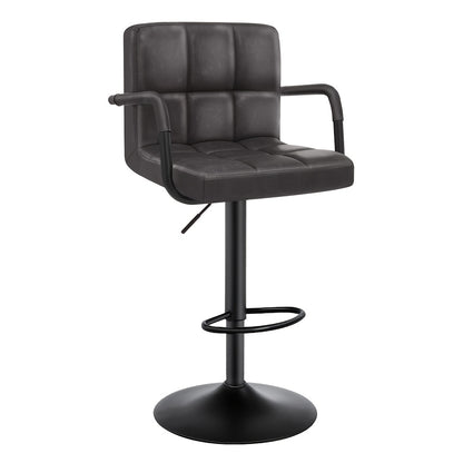 Tabourets de bar, tabouret de bar pivotant à 360° à hauteur réglable, chaise de réception, tabourets de comptoir modernes avec dossier et repose-pieds, tabourets de bar à hauteur de comptoir, convient pour bar de bureau, cuisine, salle à manger, pour cade
