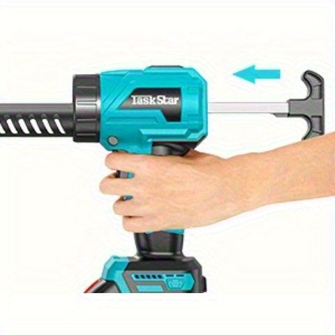 Pistolet à calfeutrer électrique sans fil TaskStar compatible avec batterie Makita, 4 vitesses réglables, presse-cartouche, pour tubes de 300ml, pour batterie Makita 18V (batterie non incluse)