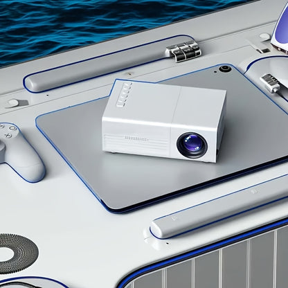 Projecteur Portable pour Bureau, avec Résolution Native 240P, Support 1080P, Haute Luminosité Idéal pour Présentations Professionnelles, Offrant une Affichage Clair & Vibrant (L'emballage ne comprend pas un câble HDTV)