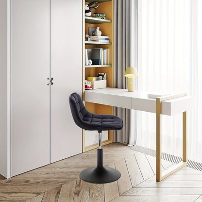 Tabouret de Bar, Tabouret Pivotant, Chaise de Bureau à Domicile, Tabouret Réglable en Hauteur, Siège en Velours
