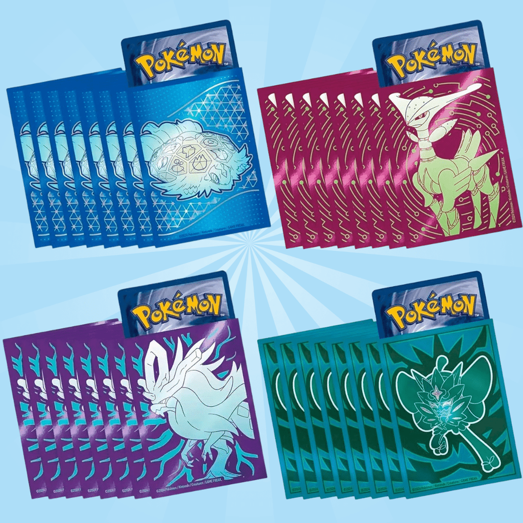 Manches de Boîte Elite Trainer pour Pokémon – 65 Pièces | Sélection Aléatoire, Protection pour Cartes à Collectionner