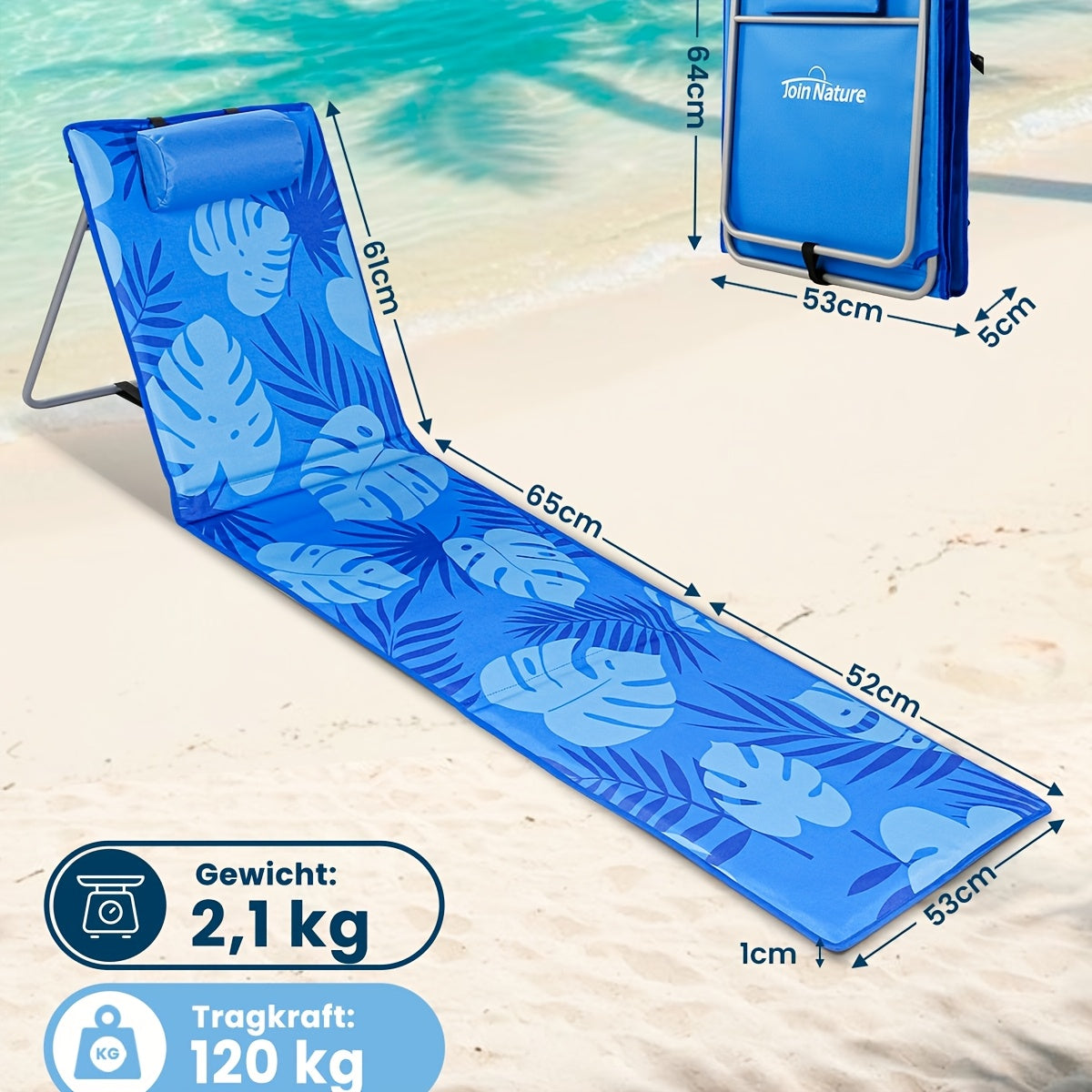 Chaise de camping, pliable pour quotidien et école – vue détaillée 2