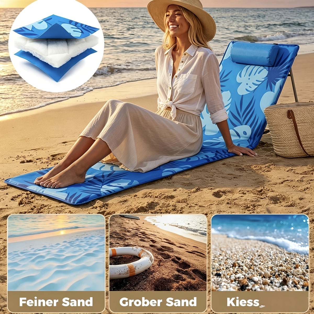 Chaise de camping, pliable pour quotidien et école – vue détaillée 8