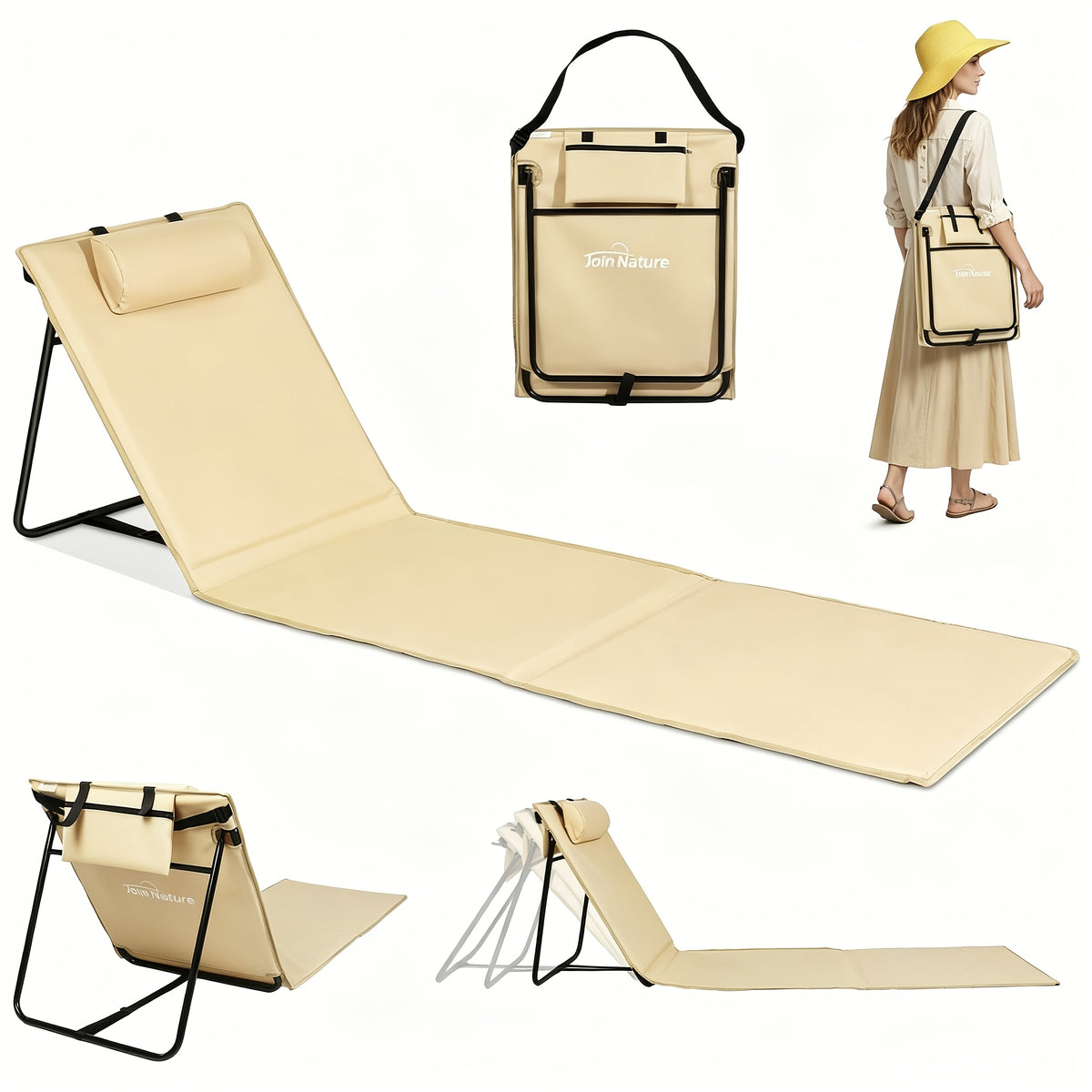 Chaise de camping, pliable pour quotidien et école – vue détaillée 10