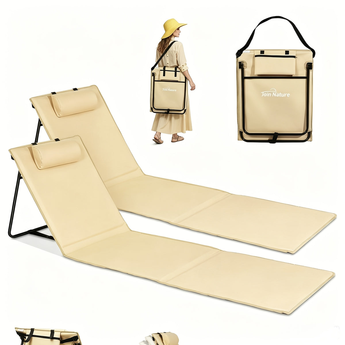 Chaise de camping, pliable pour quotidien et école – vue détaillée 18
