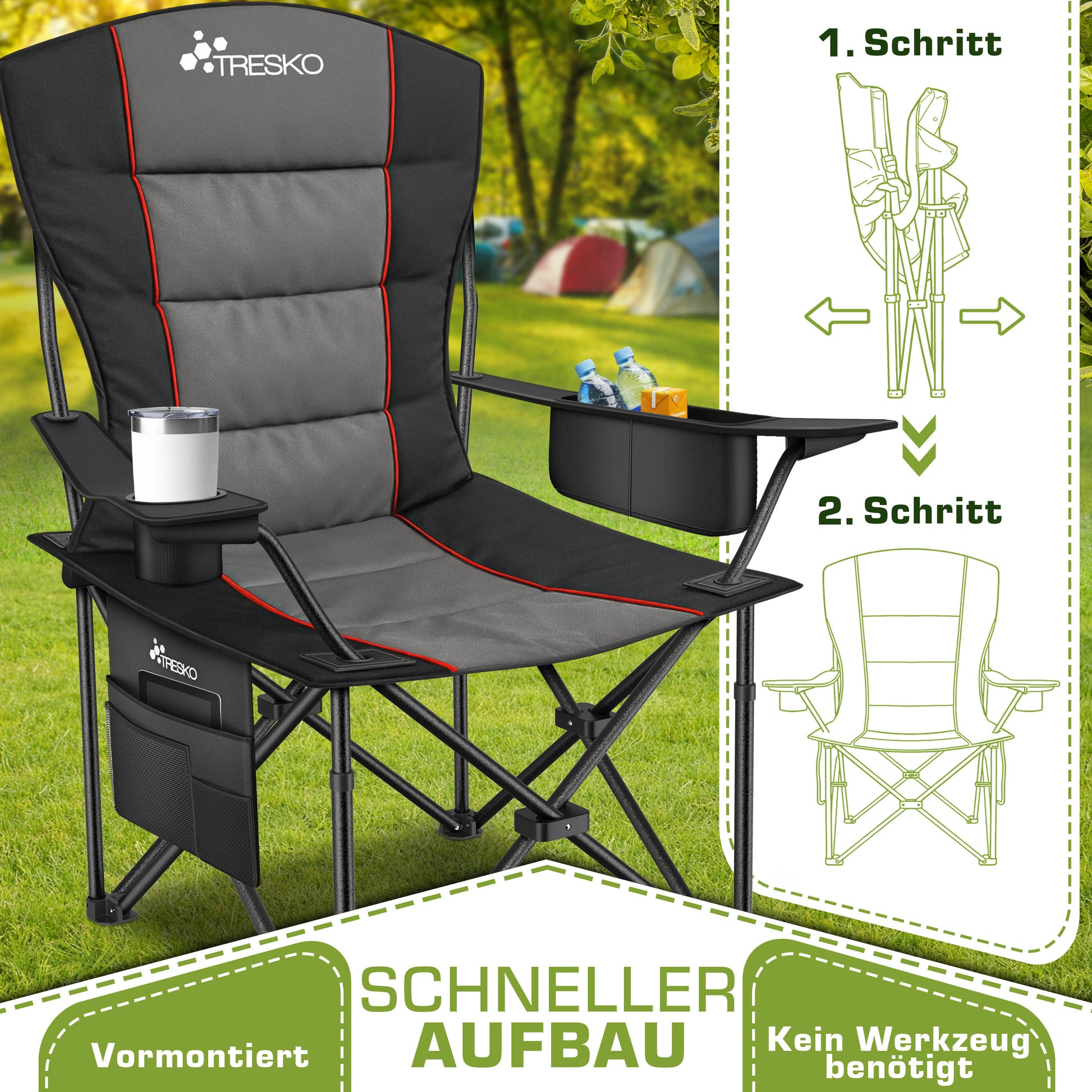Chaise de pêche, 150 kg pour assise et maison – vue détaillée 3