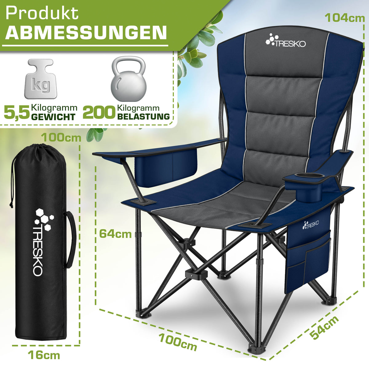 Chaise de pêche, 150 kg pour assise et maison – vue détaillée 9