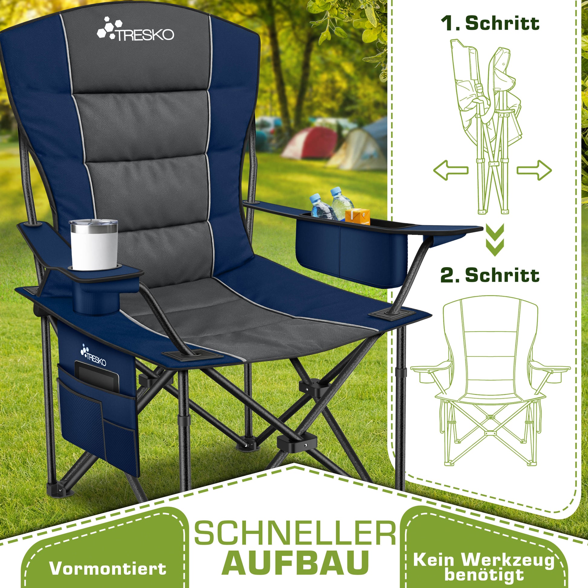 Chaise de pêche, 150 kg pour assise et maison – vue détaillée 10