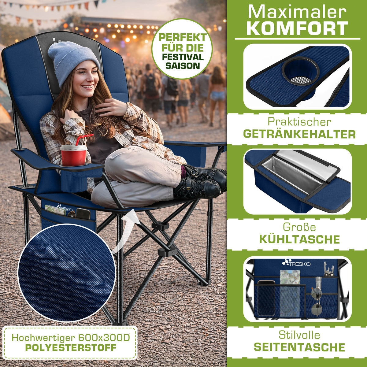 Chaise de pêche, 150 kg pour assise et maison – vue détaillée 11