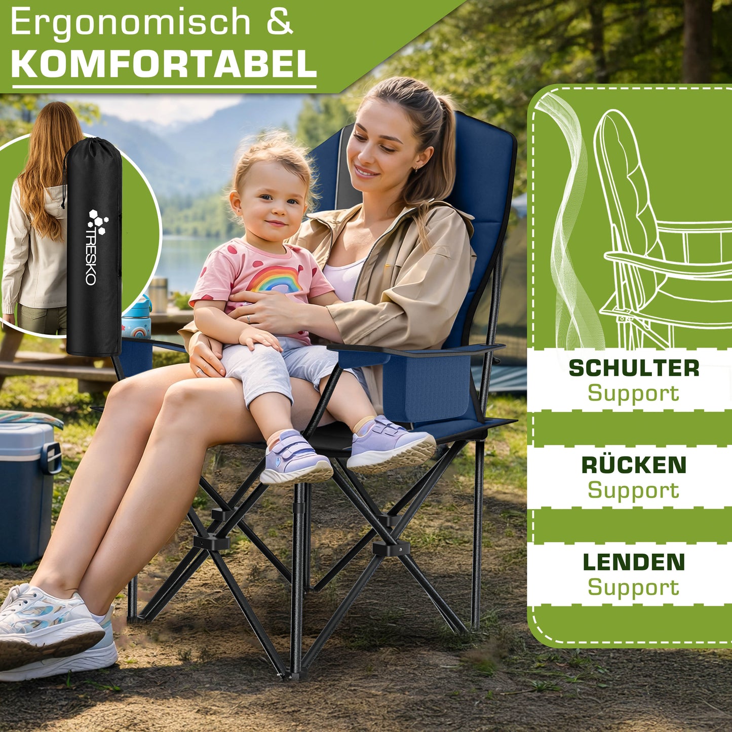 Chaise de pêche, 150 kg pour assise et maison – vue détaillée 13