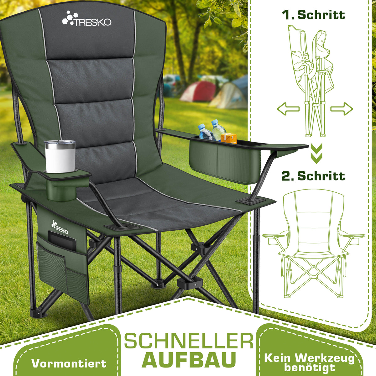 Chaise de pêche, 150 kg pour assise et maison – vue détaillée 15