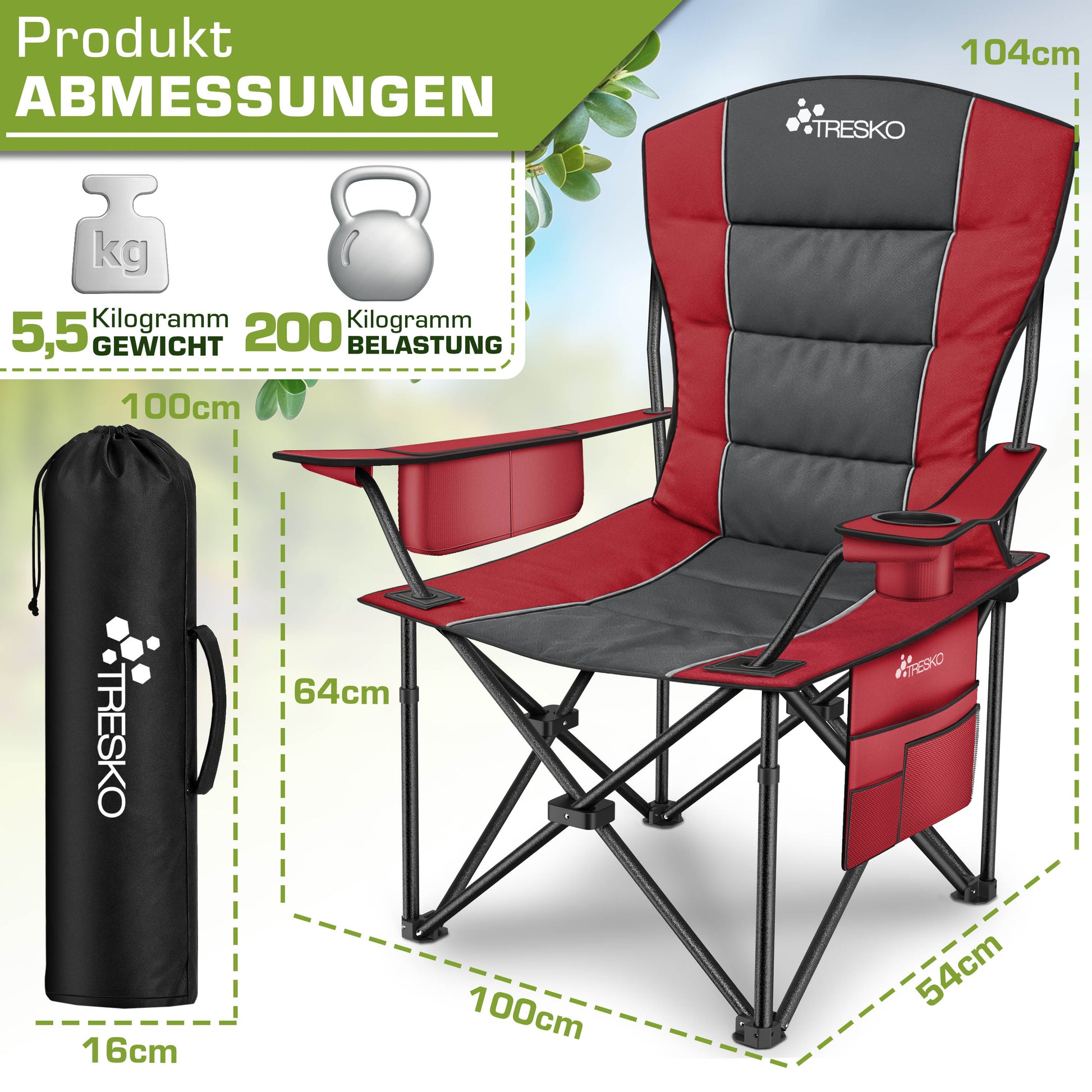 Chaise de pêche, 150 kg pour assise et maison – vue détaillée 19
