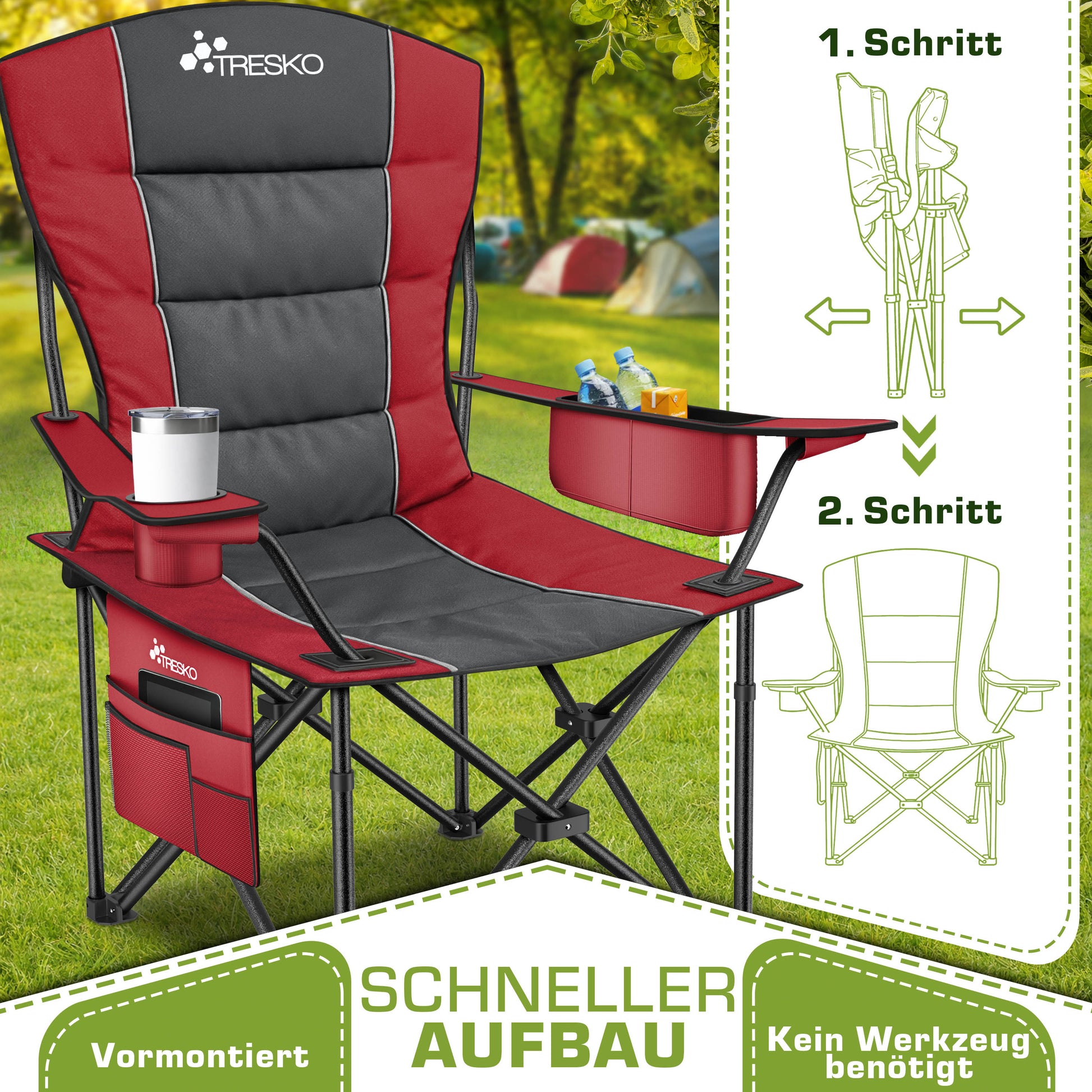 Chaise de pêche, 150 kg pour assise et maison – vue détaillée 20