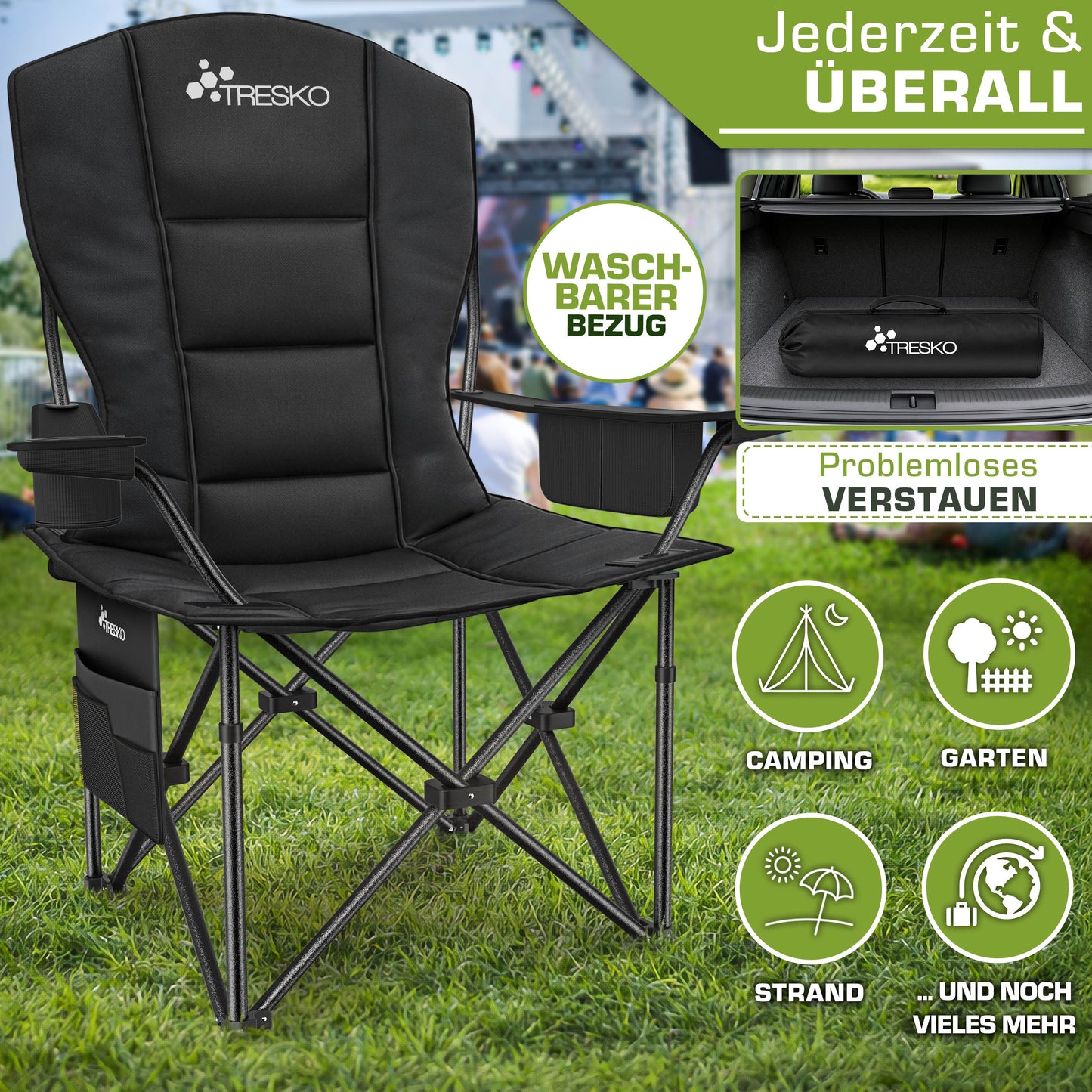 Chaise de pêche, 150 kg pour assise et maison – vue détaillée 27