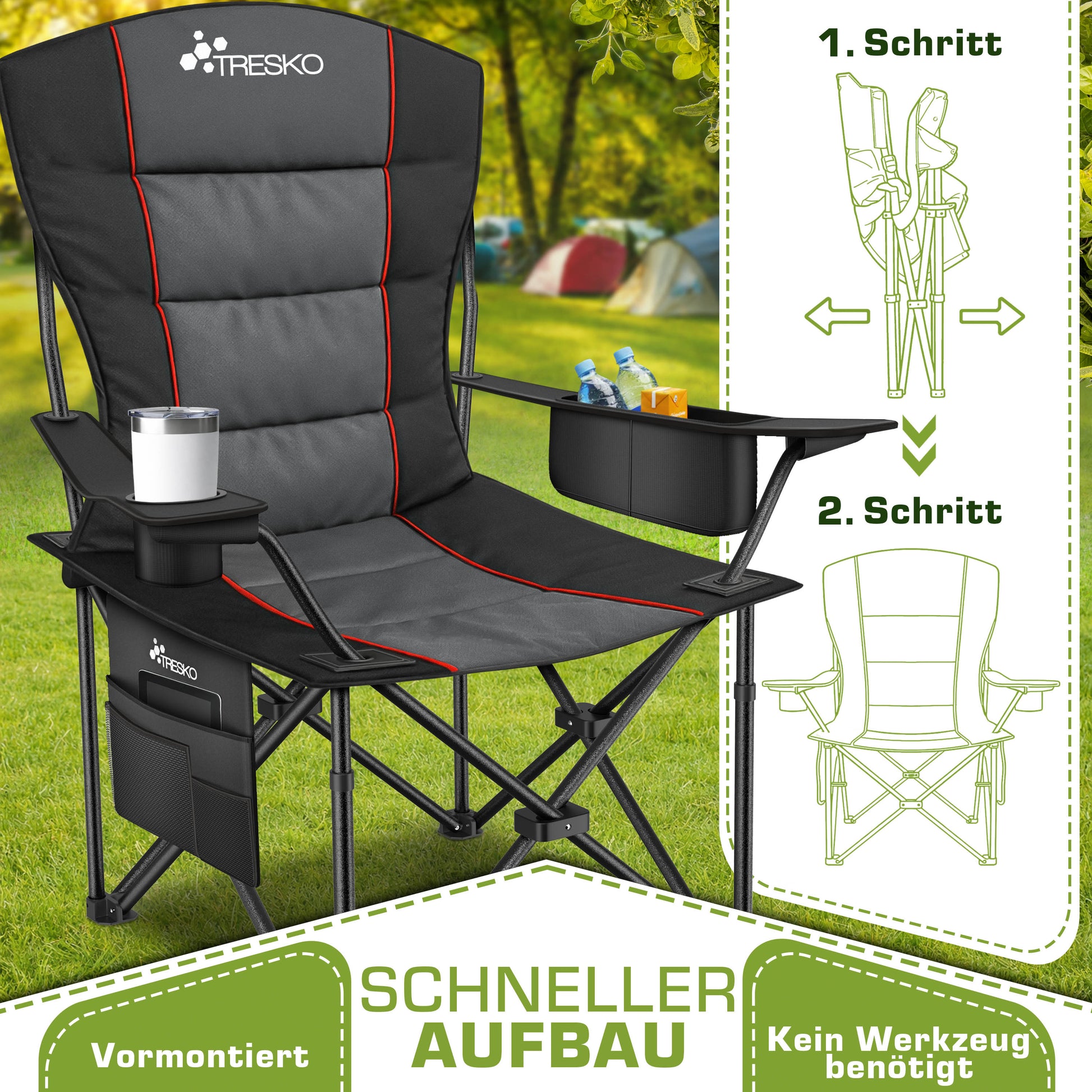 Chaise de pêche, 150 kg pour assise et maison – vue détaillée 31