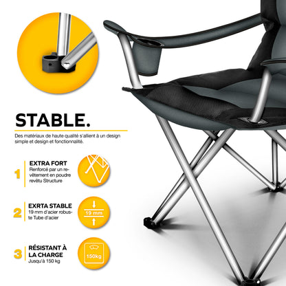 Chaise de pêche, 150 kg pour assise et maison – vue détaillée 37