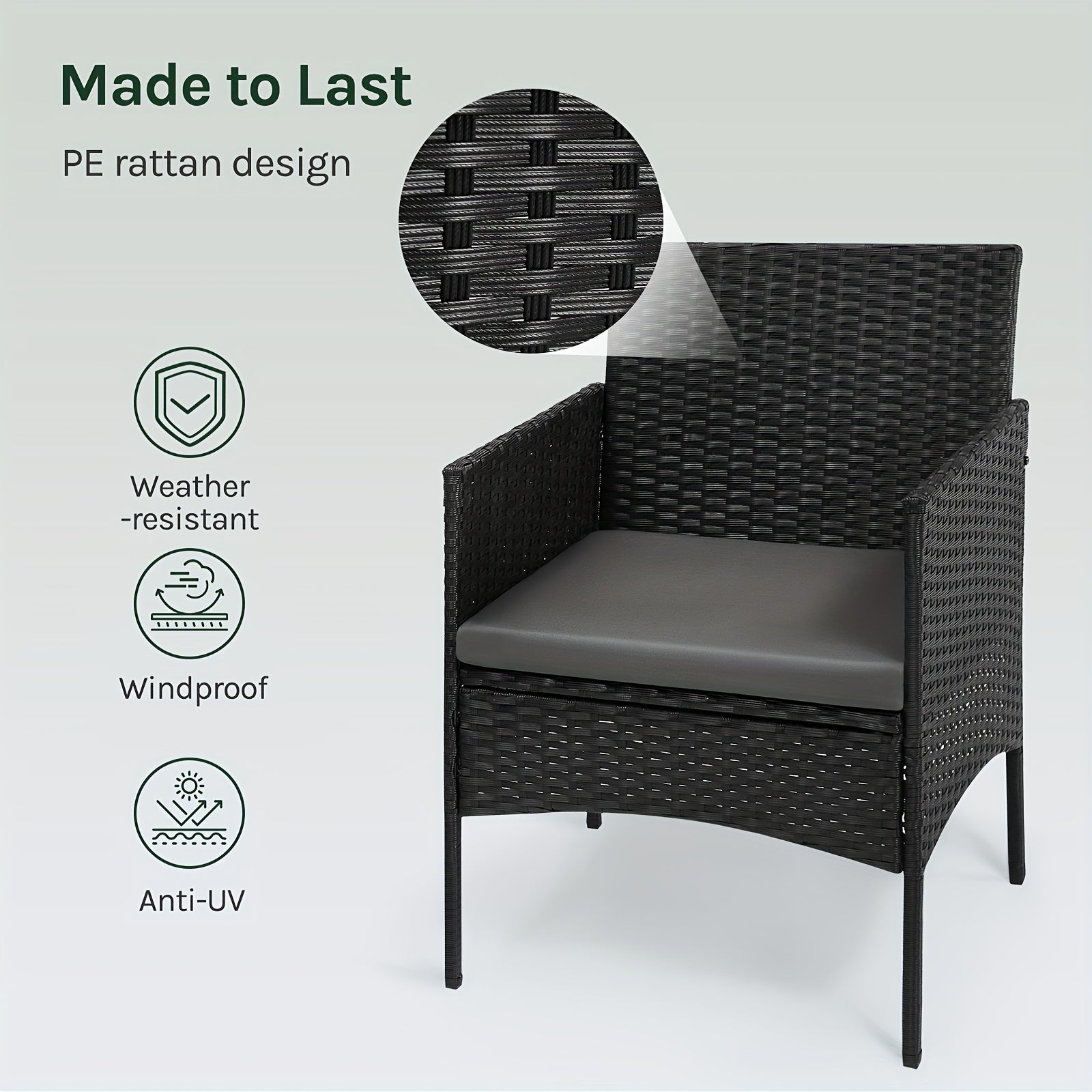 Chaise, verre pour maison et assise – vue détaillée 2