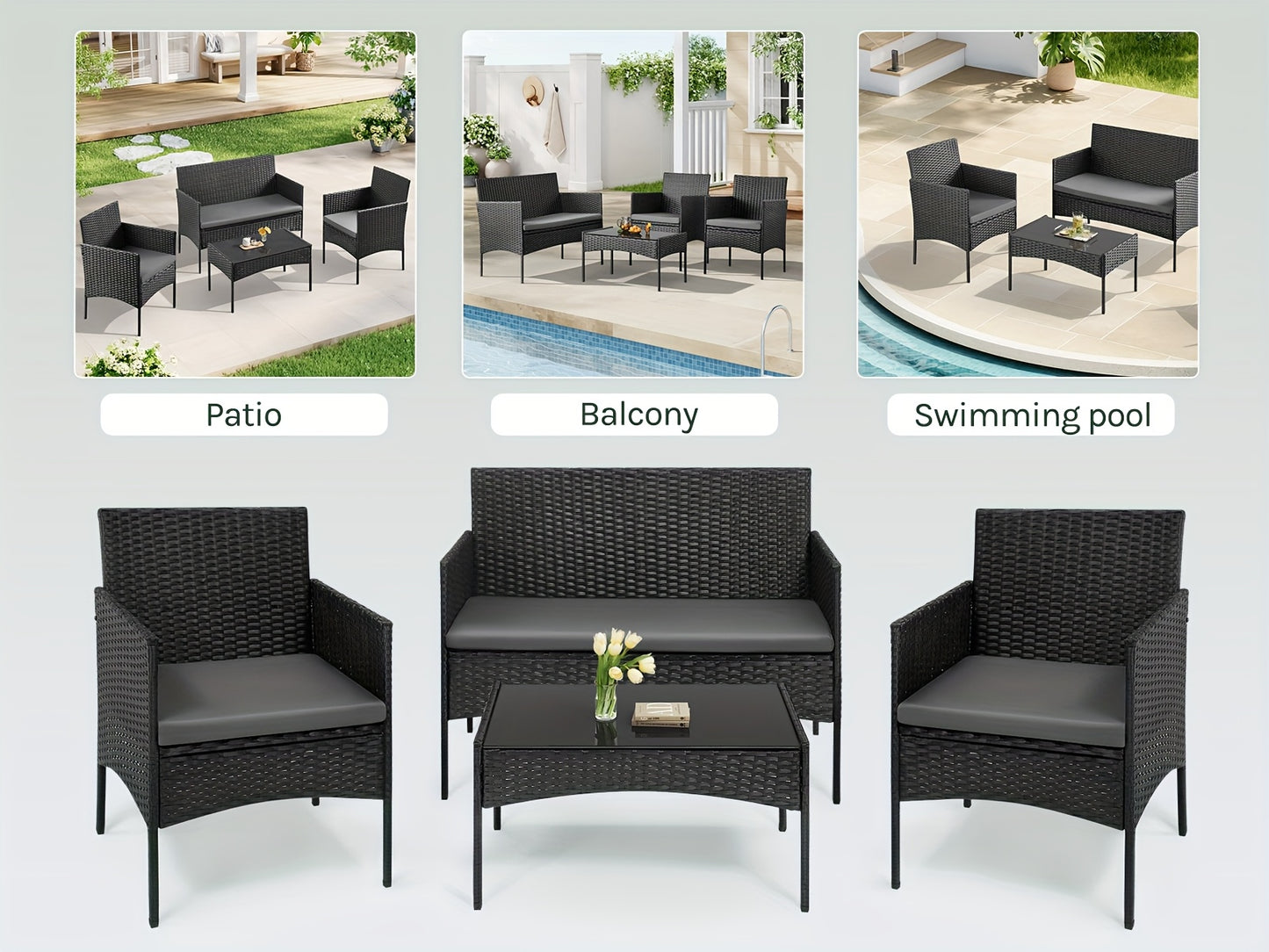 Chaise, verre pour maison et assise – vue détaillée 8