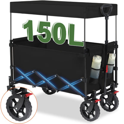 Chariot pliable, 150KG pour camping et voyage – vue détaillée 9