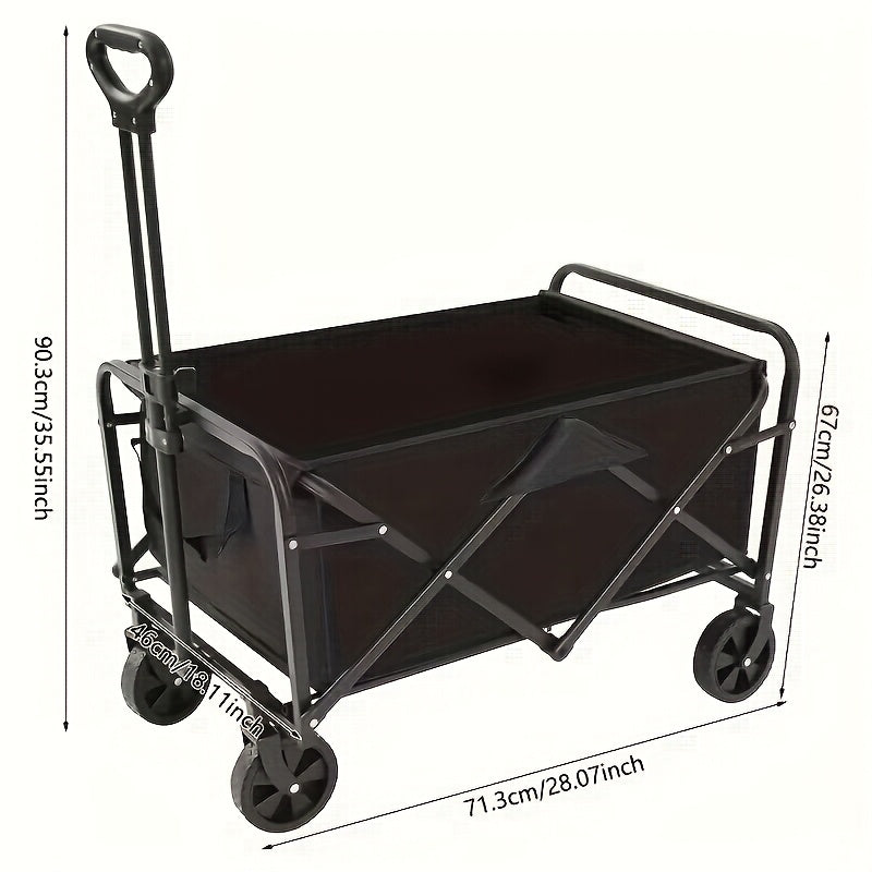 Chariot pliable, 300 kg pour voyage et camping – vue détaillée 3