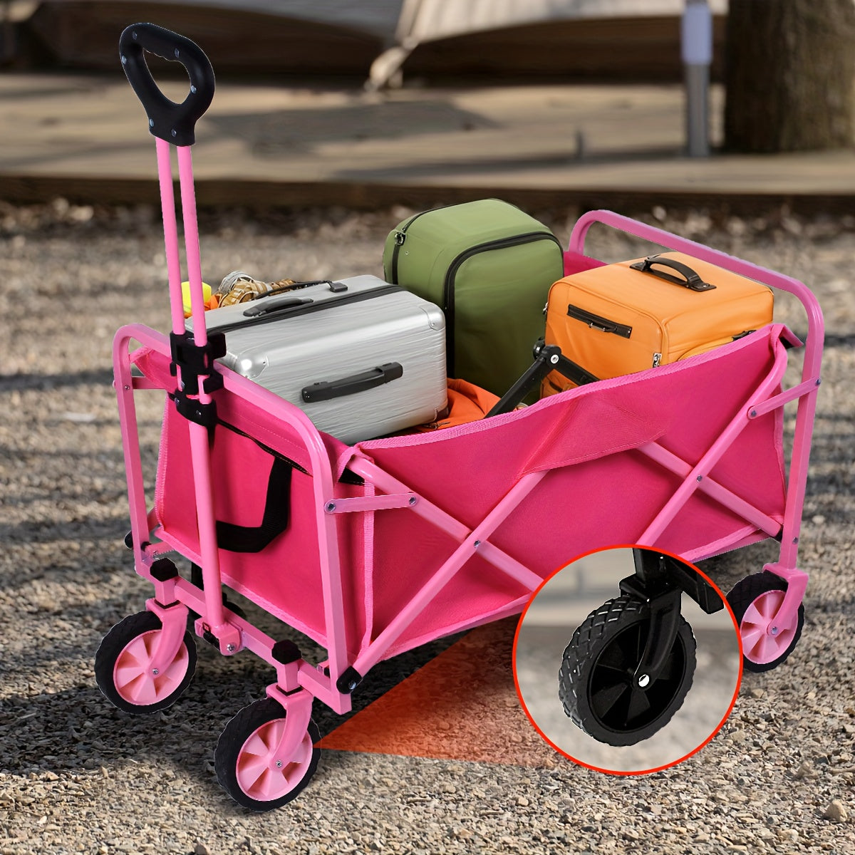Chariot pliable, 300 kg pour voyage et camping – vue détaillée 8
