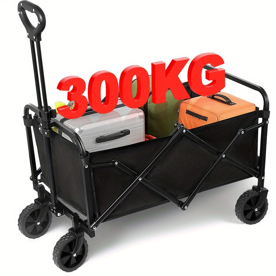 Chariot pliable, 300 kg pour voyage et camping – vue détaillée 9