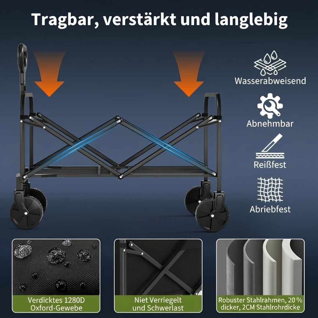 Chariot pliable, réglable pour jardin et terrasse – vue détaillée 4