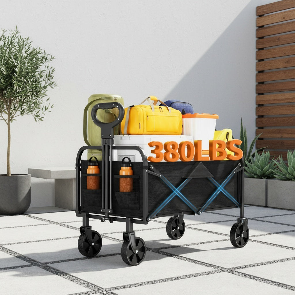 Chariot pliable, réglable pour jardin et terrasse – vue détaillée 6