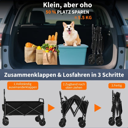 Chariot pliable, réglable pour jardin et terrasse – vue détaillée 9