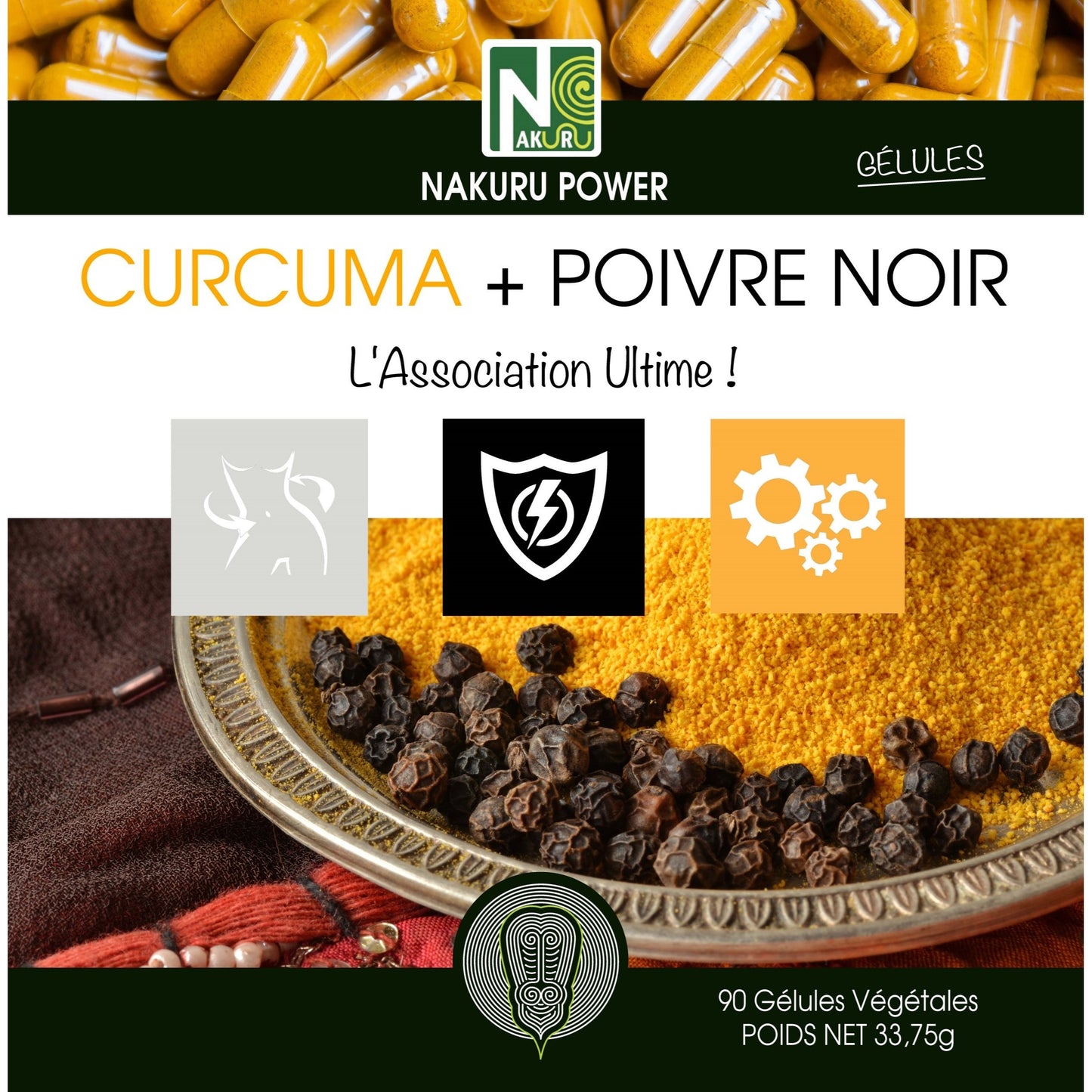 Complément curcuma et poivre noir pour quotidien et maison – vue détaillée 2