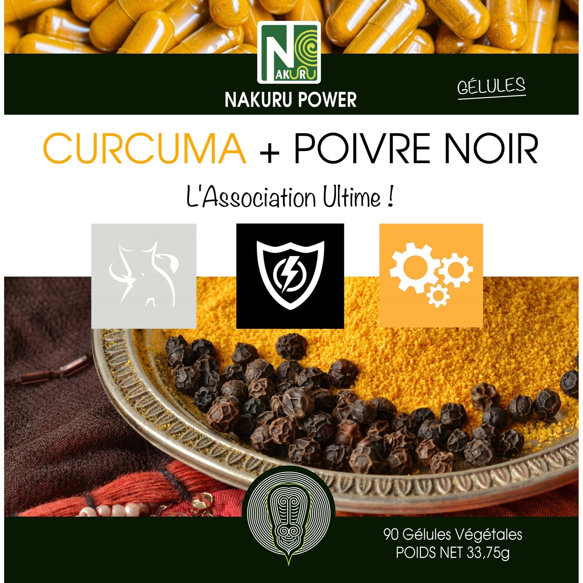 Complément curcuma et poivre noir pour quotidien et maison – vue détaillée 2