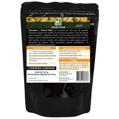 Complément curcuma et poivre noir pour quotidien et maison – vue détaillée 6