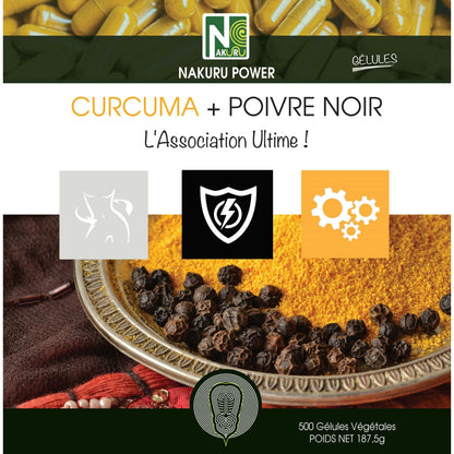 Complément curcuma et poivre noir pour quotidien et maison – vue détaillée 7