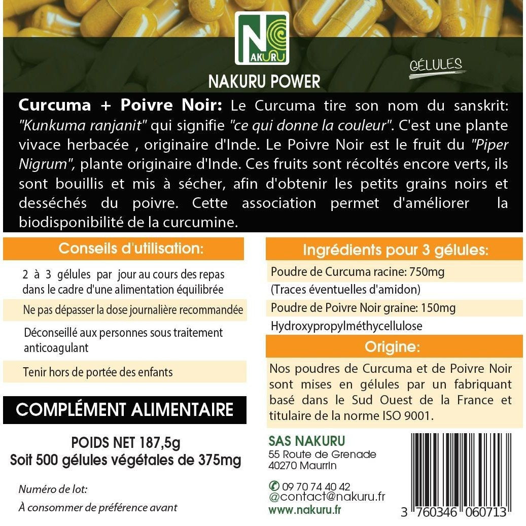 Complément curcuma et poivre noir pour quotidien et maison – vue détaillée 8