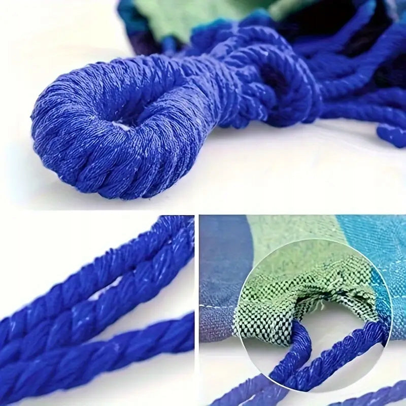 Hammock, Hanging, Two-Person, 260X160Cm, Brazilian, XXL, with Cover, Perfect Solution for Relaxing Outdoors, for Garden Or Terrace, Made of Sturdy, Densely Woven Cotton with Polyester, Ensures Durability And Comfort. Thanks to Its Large Dimensions, It Can