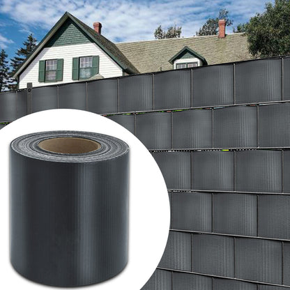 Bande de clôture d'intimité 35m-140m avec clips, écran d'intimité pour clôtures, bande d'intimité de jardin extérieur, clôture décorative gris foncé pour jardins, 450g/m², facile à installer, écran de  de l'intimité, pare-soleil, convient pour les cours,