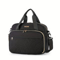 Sac à Langer Grande Capacité Compatible - Organisateur de Couches Multifonction en Tissu Oxford avec Bandoulière, Sac de Voyage Matelassé pour &, Rose/Gris ou Noir/Gris, Espace Spacieux pour Usage Quotidien et en Déplacement