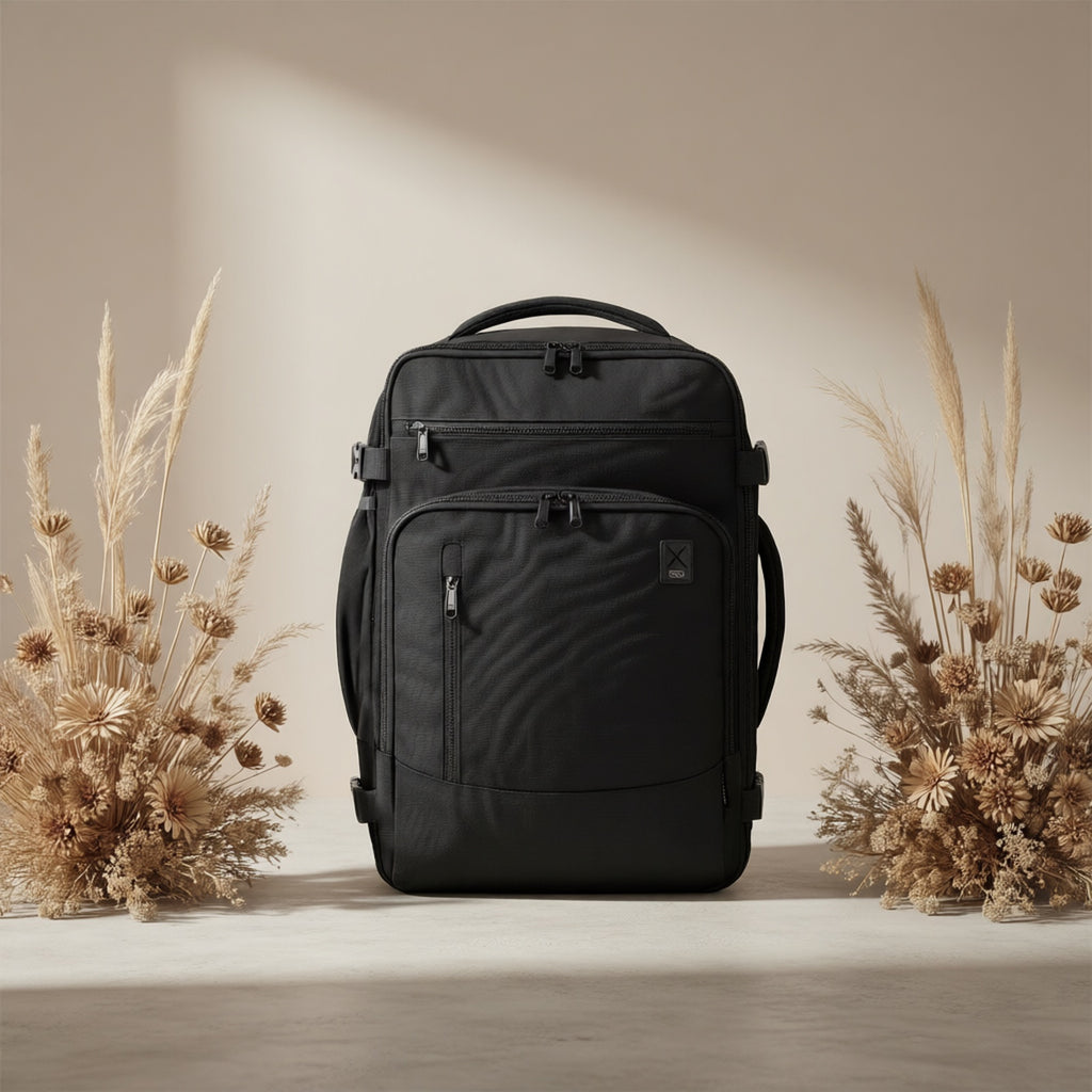 Sac Cabine Approuvé pour Avion 20L Capacité 40X20X25Cm Sac à Dos | Ordinateur Portable Sous Siège Bagage Cabine avec Poche Antivol | Sac de Vol Patenté pour Unisexe