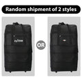 un sac de voyage pliable noir à roulettes, fabriqué en tissu Oxford léger, offrant un espace ample pour des activités comme le camping, la randonnée, les vacances en famille, le sport, les voyages de fin de semaine, le shopping et le déménagement