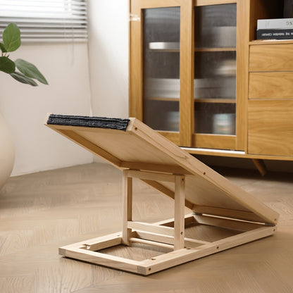 Escalier pliant réglable pour animaux de compagnie 70 cm/100 cm, rampe antidérapante pour chien et chat, réglable en hauteur, échelle portable avec structure stable, conception antidérapante sûre pour petits et moyens animaux de compagnie, aide les animau