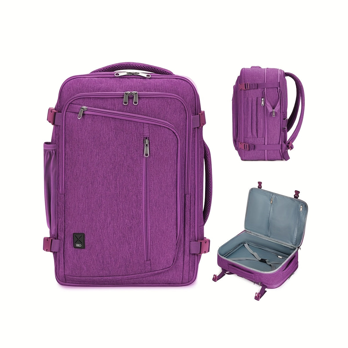 Sac à dos cabine extensible approuvé par l'aviation 45X36X20 pouces, bagage à main sous le siège avec poche humide et housse pour ordinateur portable dédiée de 43,18 cm, sac de voyage adapté aux normes TSA pour les voyages d'affaires (Essentiel unisexe 20