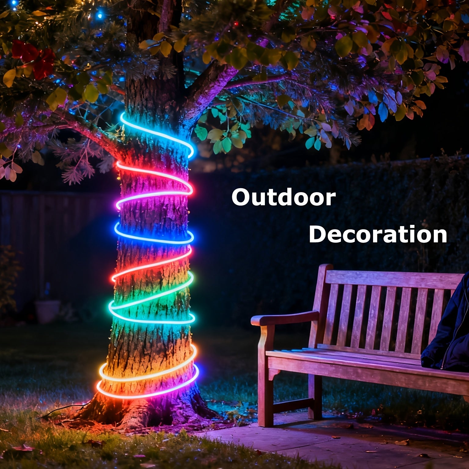 Guirlande Lumineuse LED Neon Sync Musique RGB, Bande LED pour Chambre avec Application Intelligente & Télécommande, Lumières LED Changeantes de Couleur, pour Maison, Chambre, Fête, Vacances, Décoration de Noël, Bande Lumineuse 2m/5m/20m/30m