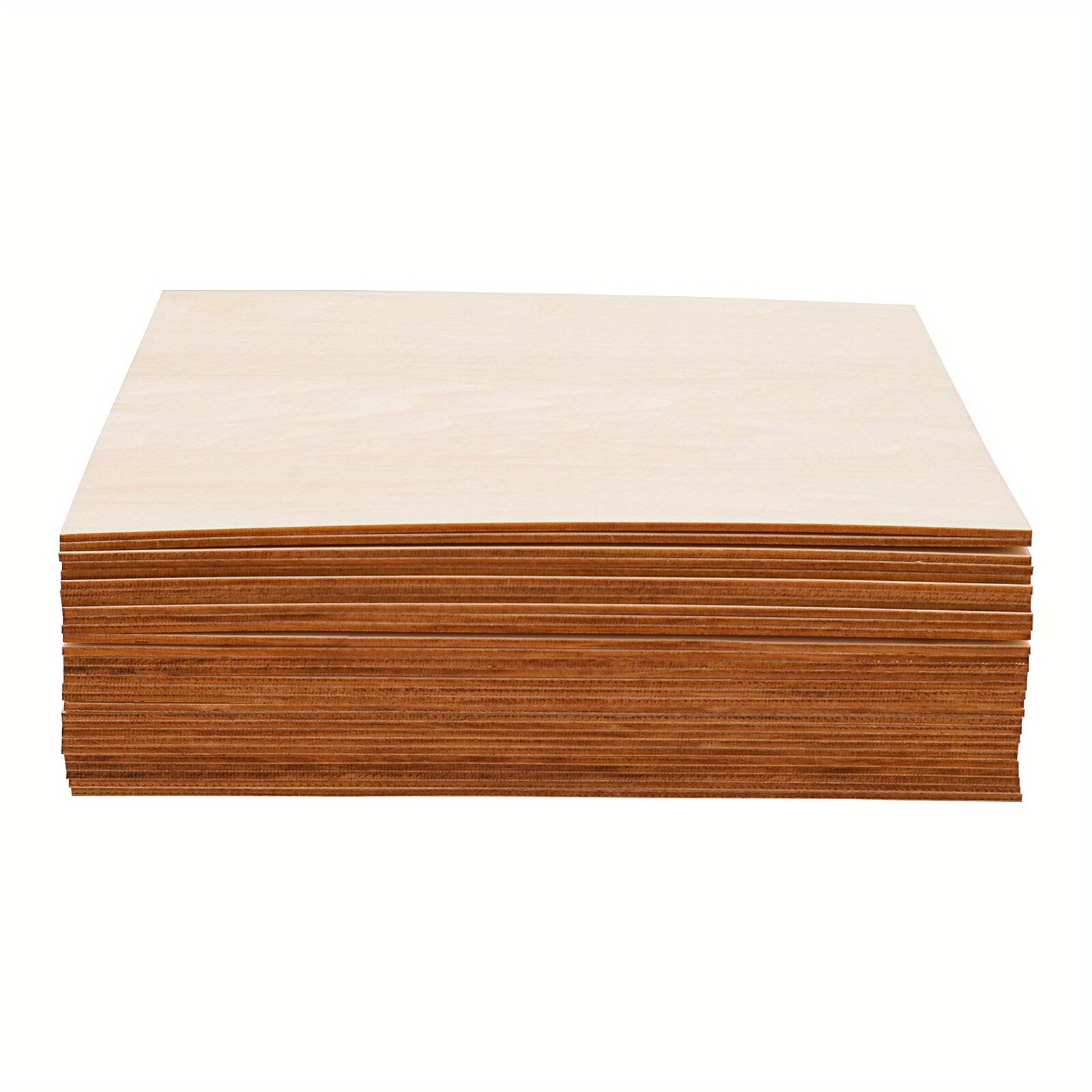 30 packs de plaques de bois de tilleul, planche de contreplaqué 1/8 pouce, planches de bois non finies pour les travaux manuels